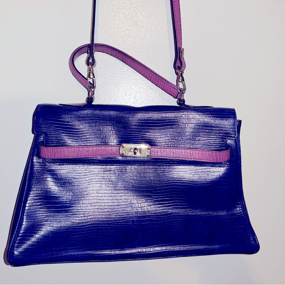 Michel Orelan Purple Birkin Look Alike